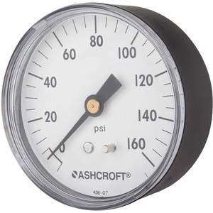 ASHCROFT 25W1005PH02B160# Manometerdruck 0 bis 160 psi ABS 2-1/2 Zoll | AH3QVC 33HR24