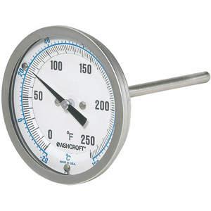 ASHCROFT 30EI60R Dial Thermometer Bi-Metallic Back 6 inch | AG3FEW 33HT64