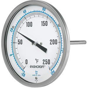 ASHCROFT 50EI60R Dial Thermometer Bi-Metallic 1/4 inch | AG3FFH 33HT75