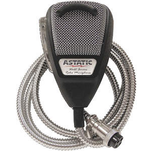 ROADPRO 302-10001SE CB-Mikrofon mit SS-Kabel, silbernes Kabel, 4-polig | AH8YUP 39CJ33