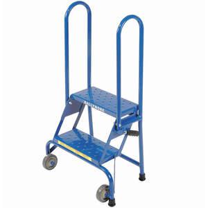 BALLYMORE LS2247 Folding Rolling Ladder Steel 20 Inch Height | AC9VND 3KNK7