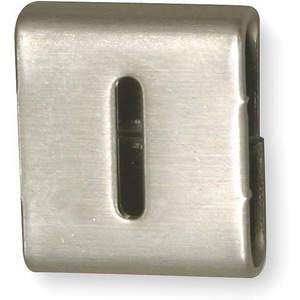 BAND-IT GRE018 Letter I/1 Tag 0.446 x 0.376 Inch Silver Square - Pack Of 25 | AC2NUV 2LNX4
