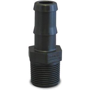 BANJO FITTINGS HB050 Poly Straight Hose Barb, 1/2 Inch Mpt X 1/2 Inch Size | AC8TWJ 3DTP1