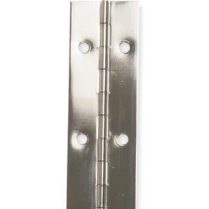 BATTALION 4PB10 Continuous Hinge Nickel 6 Feet Length 1-1/2 Inch Width | AD9BNQ
