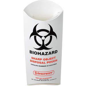 BEL-ART - SCIENCEWARE H13234-0000 Biohazard Sharp Object Pouch Pk 200 | AG6RPP 46C828 / 13234-0000