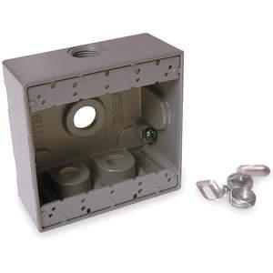 BELL ELECTRICAL SUPPLY 5343-0 Two Gang Outlet Box | AC9UQY 3KF90