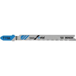 BOSCH T118A Jigsaw Blade 3-5/8 Inch Length T-shank - Pack Of 5 | AB3NYL 1UM19