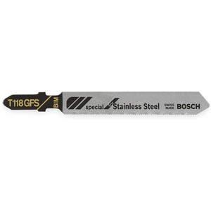 BOSCH T118GFS Jigsaw Blade T-shank 3-1/4 Inch Length - Pack Of 5 | AC8TTX 3DRP4