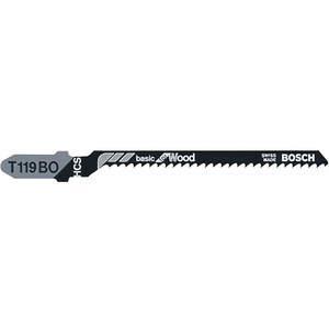 BOSCH T119BO Jigsaw Blade T-shank 3 Inch Length - Pack Of 5 | AB3NYN 1UM21