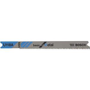 BOSCH U118A Jigsaw Blade U-shank 3-1/8 Inch Length - Pack Of 5 | AB3NYX 1UM29