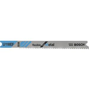 BOSCH U118EF Jigsaw Blade U-shank 3-1/8 Inch Length - Pack Of 5 | AE2EQR 4WZ97