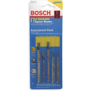 BOSCH U502A5 Jigsaw Blade Set High Carbon Steel - Pack Of 5 | AF2VKV 6YB27