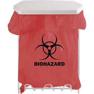 BOWMAN MFG CO MW-001 Biohazard Bag Holder 1 Gallon White | AH4FKE 34GF35