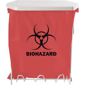 BOWMAN MFG CO MW-003 Biohazard Bag Holder 3 Gallon White | AH4FKF 34GF36