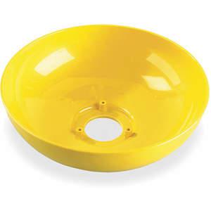 BRADLEY 154-058 Augenspülschale, 10 Zoll Durchmesser, Kunststoff, Gelb | AA9TZT 1FBF2