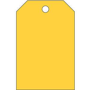 BRADY 102010 Blanko-Tag 5 x 3-1/4 Zoll gelb – Packung mit 25 Stück | AA7HEX 15Y691