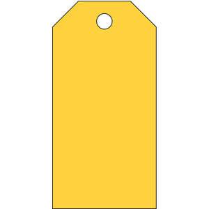 BRADY 102017 Blank Tag 5 x 2-1/2 Inch Yellow - Pack Of 25 | AA7HEV 15Y689