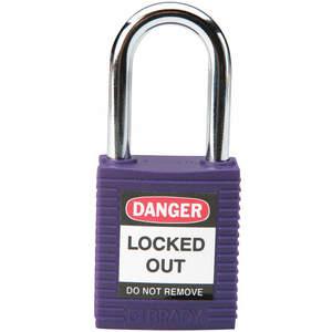 BRADY 104916 Lockout-Vorhängeschloss mit unterschiedlichem Schlüssel, violett, 1/4 Zoll – 6er-Pack | AC8EER 39N159