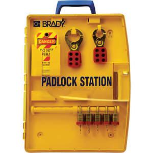 BRADY 105929 Lockout Station gefüllt mit 15 Komponenten | AA7HBB 15Y603