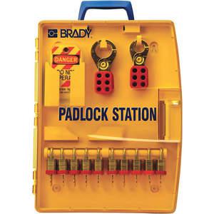 BRADY 105931 Lockout Station Filled 27 Components | AA7HBA 15Y602
