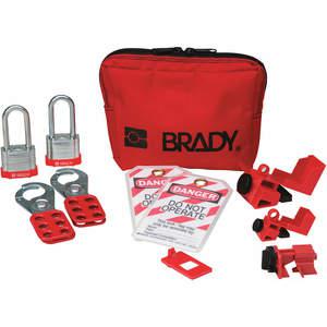 BRADY 105968 Tragbares Lockout-Kit, rot, elektrisch, 11 | AA7GZK 15Y563