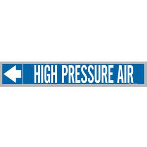 BRADY 109124 Pipe Marker High Press Air White Legend 1 Inch Height | AH4ZPP 35TH99