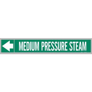 BRADY 109468 Pipe Marker Medium Pressure Steam 2 Inch Height | AH4ZRG 35TJ39