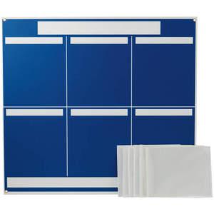 BRADY 114613 Lean Metric Board 37.25in x 34.25in Blue | AA7HPP 15Y904