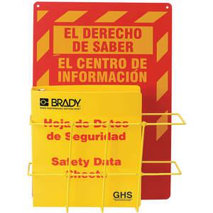 BRADY 121371 Sds Compliance Center Englisch/Spanisch | AC8AMN 39F499