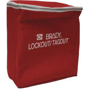 BRADY 121502 Lockout-Beutel Rot unbefüllt | AC6HUK 33Z366