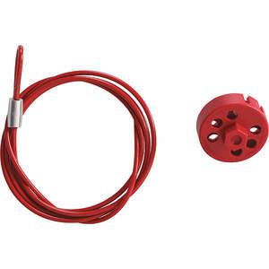 BRADY 122241 Cable Lockout Device 4.91 Feet Length Red | AH6DML 35XM03