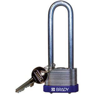 BRADY 123251 Vorhängeschloss mit unterschiedlichem Schlüssel, 3 Zoll H, 5 Stifte, Stahl | AC8ENY 39N351