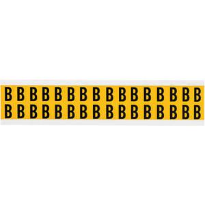 BRADY 1520-B Buchstabenetikett B 3/4 Zoll Höhe x 9/16 Zoll Breite Vinyl | AH3JGG 32ME16