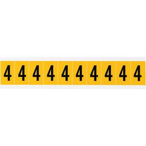 BRADY 1530-4 Nummernschild 4 1-1/2 Zoll Höhe x 7/8 Zoll Breite Vinyl | AH3JHM 32ME44