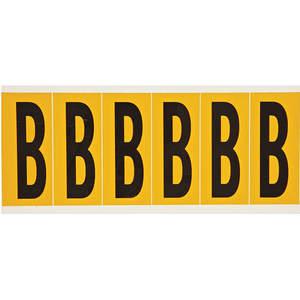 BRADY 1550-B Buchstabenetikett B 1-1/2 Zoll Breite x 3-1/2 Zoll Höhe | AH2BYV 24UZ09