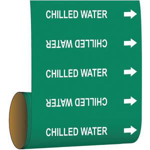BRADY 15517 Pipe Marker Chilled Water Green | AF4LME 9AEP1