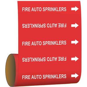 BRADY 15541 Rohrmarkierung, automatische Feuersprinkler, rot | AF4EGE 8TNW7
