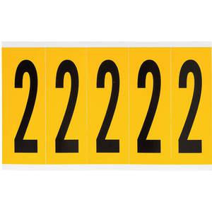 BRADY 1560-2 Nummernschild 2 5 Zoll Höhe x 1-3/4 Zoll Breite Vinyl | AH3JLC 32MF05