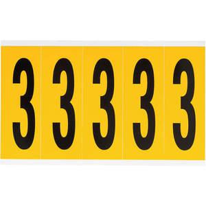 BRADY 1560-3 Nummernschild 3 5 Zoll Höhe x 1-3/4 Zoll Breite Vinyl | AH3JLD 32MF06