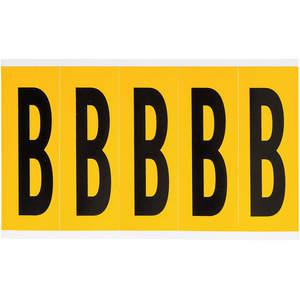 BRADY 1560-B Letter Label B 5 Inch Height x 1-3/4 Inch Width No. Cards 1 | AH3JLM 32MF14