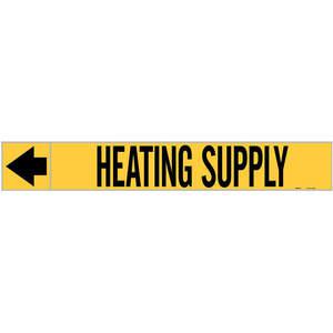 BRADY 20436 Pipe Marker Heating Supply 1 In.h | AF4QYC 9GCP4