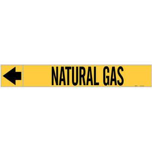 BRADY 73910 Pipe Marker Natural Gas 2 In.h | AF4UBB 9K776