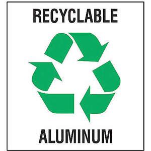 BRADY 20634FLS Recycling-Etikett Recycling-Aluminium Pk5 | AF4KQM 8ZDU2