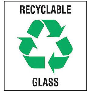 BRADY 20638FLS Recycling-Etikett, Recycling-Glas, 5 Stück | AF6CCH 9WGN3