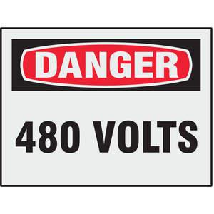BRADY 21000LS Gefahrenaufkleber „Elektrische Gefahr“, Packung 8 | AD3ABD 3XDT2