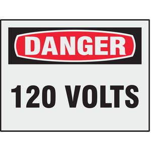 BRADY 21001LS Gefahrenetikett „Elektrische Gefahr“, Packung 8 | AD3ABG 3XDT8