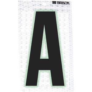 BRADY 3020-A Ultra Reflective Numbers A 6 Inch H - Pack Of 10 | AA6RHT 14R182