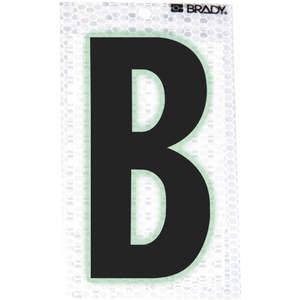 BRADY 3010-B Ultrareflektierender Buchstabe B – 10er-Pack | AA6RGE 14R147