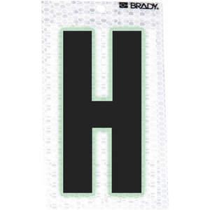 BRADY 3010-H Ultra Reflective Letter H - Pack Of 10 | AA6RGL 14R153