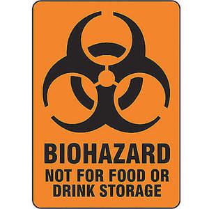 BRADY 31262LS Biohazard-Warnschild 5 Zoll H – Packung mit 20 Stück | AF4ELL 8TRG9
